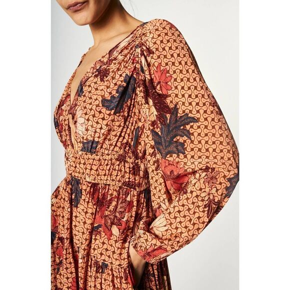 ulla johnson linnea silk dress garden rose US8 - Picture 2 of 12